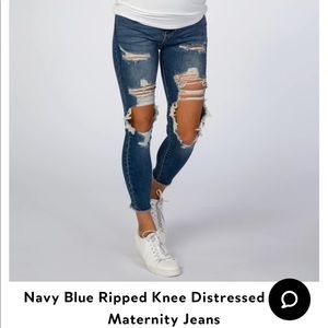 Maternity Distressed jeans